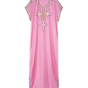 Muzung Sisters two pink caftans